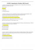ATI RN Comprehensive Predictor 2019 Form B Latest Updated Questions and Answers 100&percnt; Guaranteed