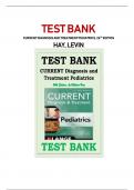 TEST BANK FOR CURRENT DIAGNOSIS AND TREATMENT PEDIATRICS, 24TH EDITION  HAY, LEVIN
