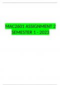 MAC2601 ASSIGNMENT 2 SEMESTER 1 - 2023