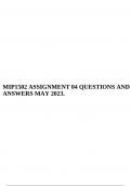 MIP1502 ASSIGNMENT 04 QUESTIONS AND ANSWERS MAY 2023&period;