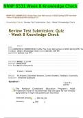 NRNP 6531 Week 8 Knowledge Check