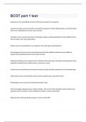 BCOT part 1 test exam 2023 with 100&percnt; correct answers