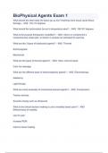 BioPhysical Agents Exam 1 WITH  VERIFIED ANSWERS 100 &percnt;
