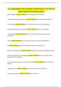 U&period;S&period; Citizenship Test Questions and Answers over the U&period;S citizenship test and government