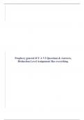 Prophecy general ICU RN A V2 & V3 Questions & Answers&comma; Distinction Level Assignment Has everything&period;