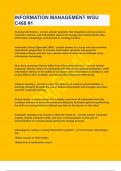 Information Management WGU C468 &num;1&vert;2023 LATEST UPDATE&vert;GUARANTEED SUCCESS
