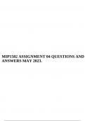 MIP1502 ASSIGNMENT 04 QUESTIONS AND ANSWERS MAY 2023.