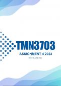 TMN3703 ASSIGNMENT 04 SEMESTER 01 2023