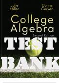 TEST BANK for College Algebra, 2nd Edition by Julie Miller, Donna Gerken. ISBN13: 9780077836344. (Complete Chapters 1-8)