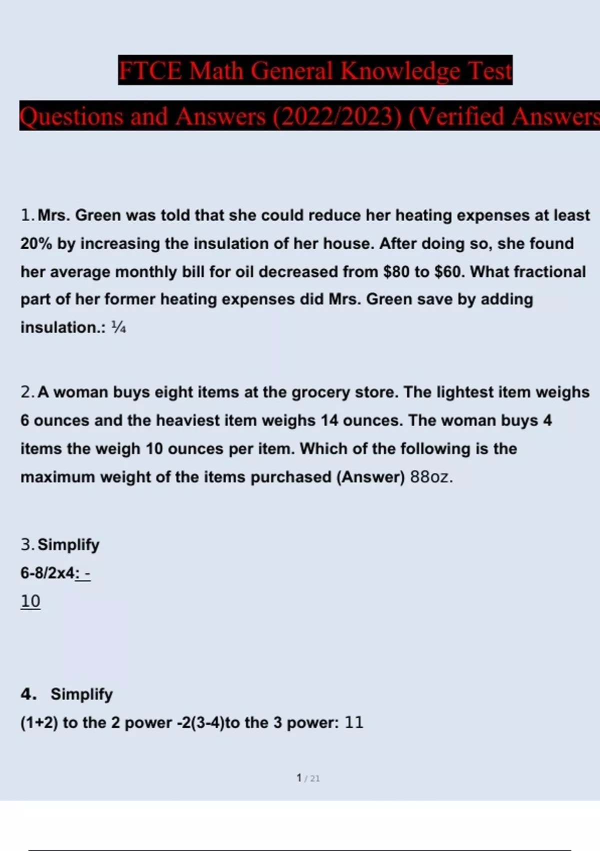 ftce-math-general-knowledge-test-questions-and-answers-2022-2023