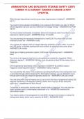 AMMUNITION AND EXPLOSIVES STORAGE SAFETY &lpar;CERT&rpar;  &lpar;AMMO 112&rpar; ALREADY GRADED A GRADE LATEST  UPDATES&period;