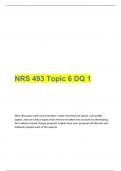  NRS 493 Topic 6 DQ 1 Rated A+