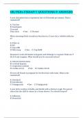 OB&sol;PEDs FISDAP&excl;&excl;&excl; QUESTIONS & ANSWERS