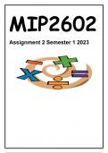 MIP2602 Assignment 2 2023