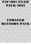 FAC1601 EXAM PACK 2023
