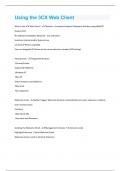 Using the 3CX Web Client &vert; Question with 100 &percnt; correct Answers &vert; Verified
