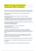Module 2 Income Tax Questions andAnswers 2023 A&plus;Solutions 