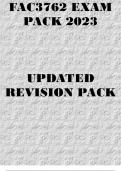 FAC3762 EXAM PACK 2023