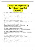 Lecture 2 &lpar; Engineering Functions &rpar; Verified Answers&excl;&excl;&excl;
