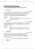 NURS 6650 Final Exam