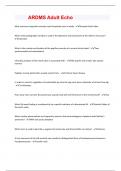 ARDMS Echo  Bundled Exams with complete solution &vert; verified