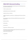 WGU D251 Advanced Auditing  Bundled Exams with complete solution &vert; everything you need