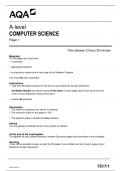 AQA A Level Computer Science Paper 1 2023
