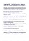 Chamberlain NR599 Informatics Midterm - TEST WITH COMPLETE SOLUTION GUIDE 2023