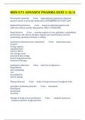 MSN 571 ADVANCE PHARMA QUIZ 1&colon; Q&sol;A