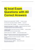 Nj boat Exam Questions with All Correct Answers 
