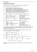 Chemistry Unit 3 Summary Notes Part 4