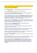 SPEA H 401 Midterm&vert; QUESTIONS WITH COMPLETE SOLUTIONS GRADED A