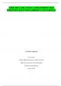 CRIS 303 CASE STUDY ASSIGNMENT 2023 WRITTEN SOLUTION LIBERTY UNIVERSITY &lpar;Acute Stress&comma; Grief&comma; and Trauma&rpar;