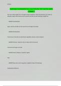 NURSING FUNDAMENTALS NUTRITION TEST RATED 100&percnt; CORRECT