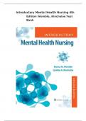 Introductory Mental Health Nursing 4th Edition by Womble, Kincheloe Test Bank