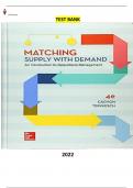 Test Bank for Matching Supply with Demand - An Introduction to Operations Management 4Ed by Gerard Cachon & Christian Terwiesch - Elaborated and Complete