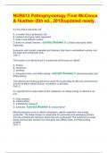 NUR612 Pathophysiology Final McCance & Huether &lpar;8th ed&period;&comma; 2019&rpar;updated newly