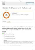 Practice Test Assessment Performance