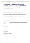 AD Banker exam bundle ( graded A+)