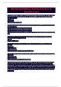 MedSurg II Blood Administration & Transfusions