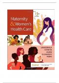 Test Bank for Maternity & Women’s Health Care, 13th Edition, Lowdermilk ISBN:0323810187 ALL CHAPTERS COVERED 
