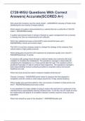 C720-WGU Questions With Correct Answers&vert; Accurate&lpar;SCORED A&plus;&rpar;