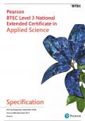 Btec  extended certificate applied science 