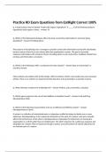 Practice RD Exam Questions from EatRight Correct 100&percnt;