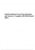 SuiteFoundation Exam Prep Questions and Answers &vert; Complete 2023&sol;2024 Rated 100&percnt;
