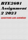 BTE2601 Assignment 2 2023
