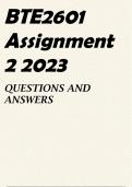 BTE2601 Assignment 2 2023