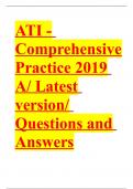 RN ATI capstone proctored comprehensive assessment 2019 A /ATI - Comprehensive Practice 2019 A/ Latest version/ Questions and Answers