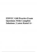 FDNY COF P-98 Exam With 100&percnt; Correct Answers 2024 Latest Updated &vert; FDNYC G60 Exam Practice Questions and Answers &vert; FDNYC F60 Fireguard Exam Test &vert; FDNYC G60 Practice Exam Questions With Complete Solutions &vert; Q-01 FDNY Exam Questions With 100&percnt; Correct Answe