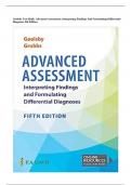 Test Bank for Advanced Assessment Interpreting Findings and Formulating Differential Diagnoses 5th Edition by Laurie Goolsby, Mary Jo; Grubbs, ISBN: 9781719645935 | Complete Guide A+